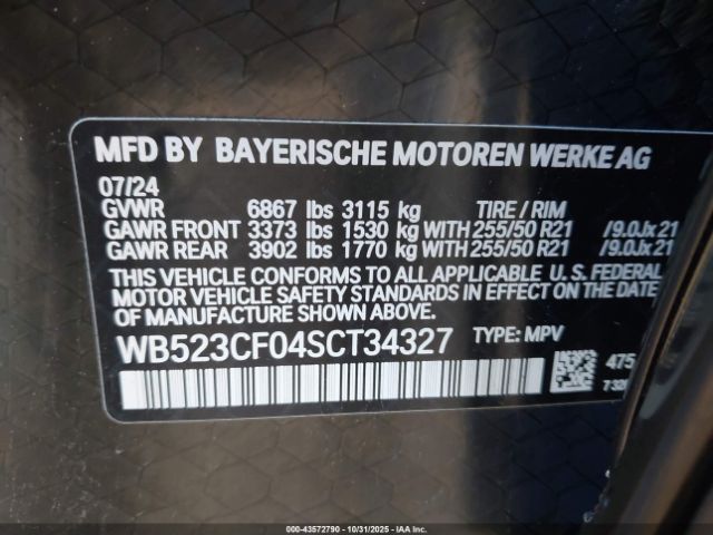 2025 BMW IX WB523CF04SCT34327 Photo 8
