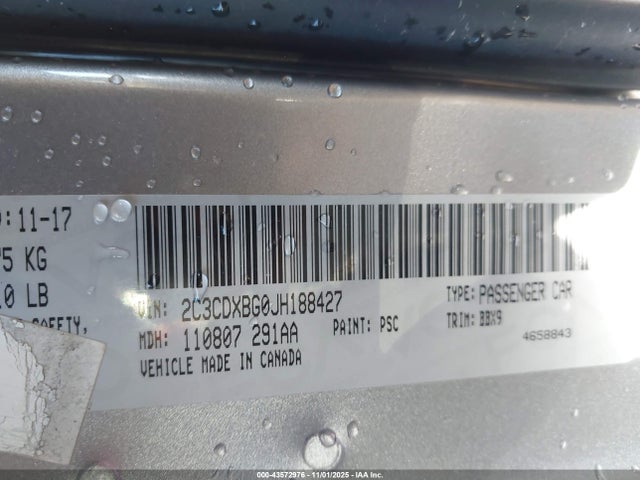 Dodge Charger Sxt Rwd 2018 2C3CDXBG0JH188427 Image 9