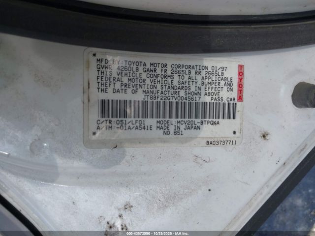 1997 LEXUS ES 300 JT8BF22G7V0045617 Photo 8