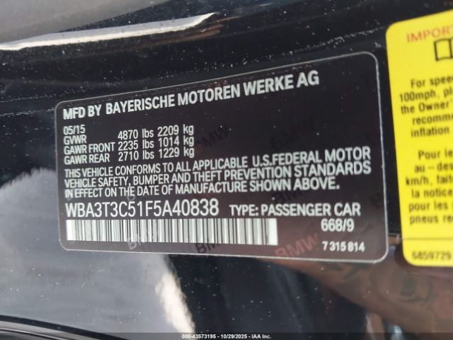 2015 BMW 435I WBA3T3C51F5A40838 Photo 8