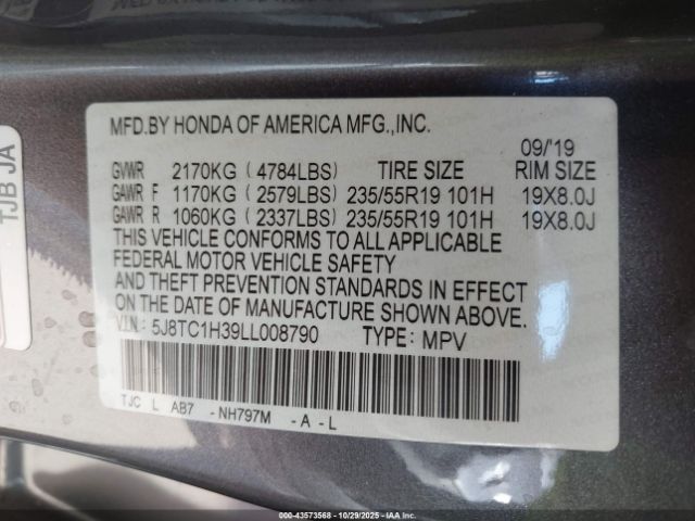 2020 ACURA RDX 5J8TC1H39LL008790 Photo 8