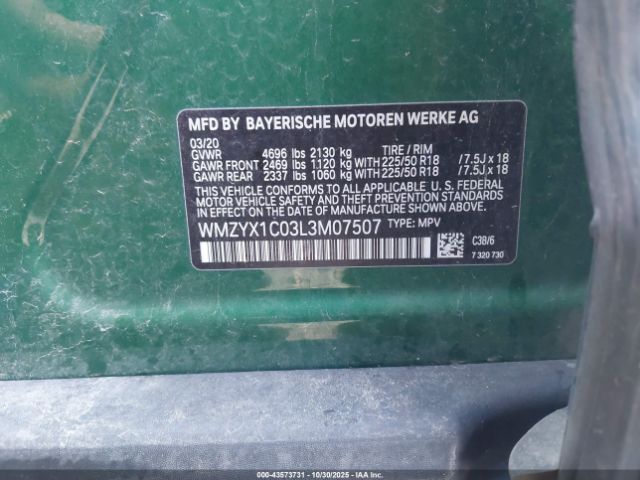 2020 MINI COUNTRYMAN WMZYX1C03L3M07507 Photo 8