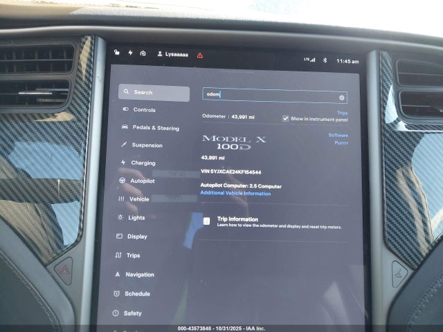 2019 TESLA MODEL X 5YJXCAE24KF154544 Photo 6
