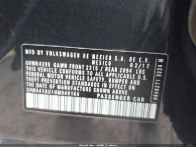 2017 VOLKSWAGEN GOLF GTI 3VW447AU1HM049164 Photo 8