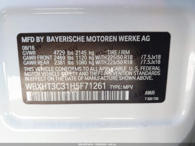 2017 BMW X1 WBXHT3C31H5F71261 Photo 8