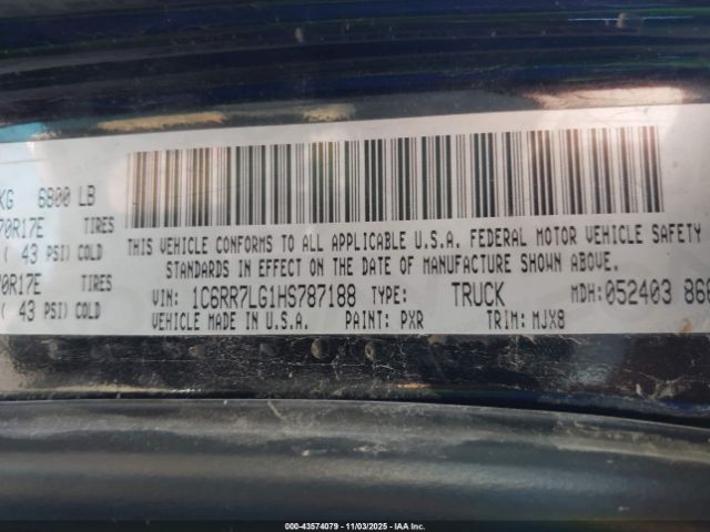 2017 RAM 1500 1C6RR7LG1HS787188 Photo 8