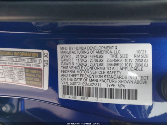 2021 ACURA RDX 5J8TC1H65ML023511 Photo 8