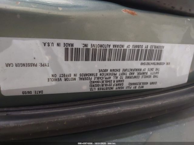 2004 SUBARU OUTBACK 4S3BH675647601349 Photo 8