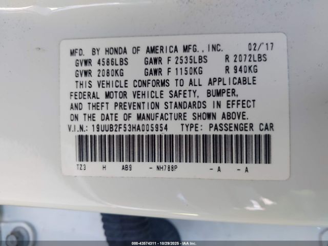 2017 ACURA TLX 19UUB2F53HA005954 Photo 8