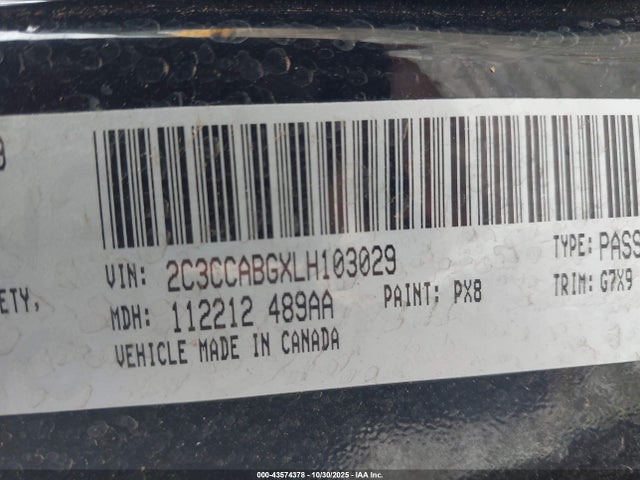 2C3CCABGXLH103029 Chrysler 300