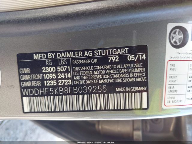 2014 MERCEDES-BENZ E 350 WDDHF5KB8EB039255 Photo 8
