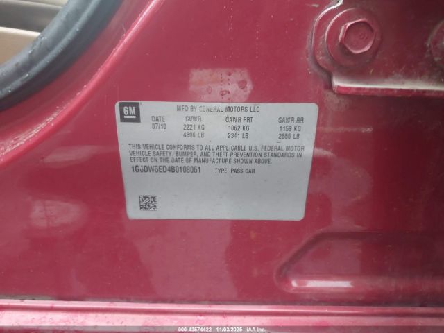 2011 CADILLAC STS 1G6DW6ED4B0108061 Photo 8