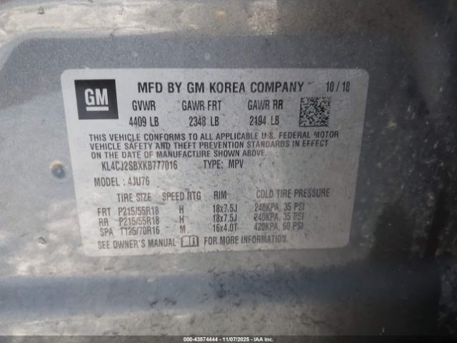 2019 BUICK ENCORE KL4CJ2SBXKB777016 Photo 8