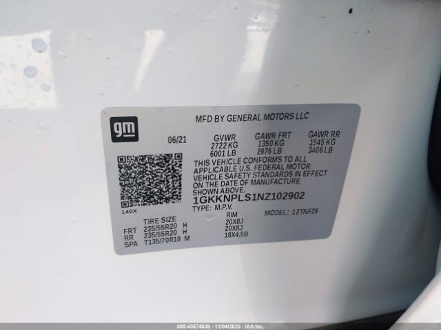 2022 GMC ACADIA 1GKKNPLS1NZ102902 Photo 8