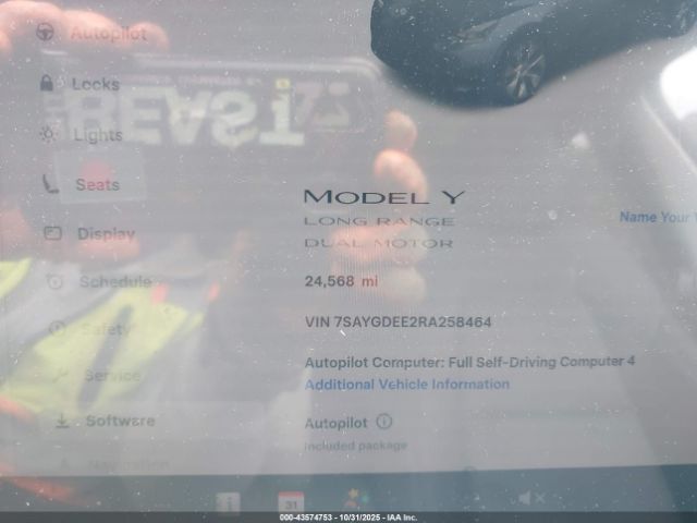 2024 TESLA MODEL Y 7SAYGDEE2RA258464 Photo 6
