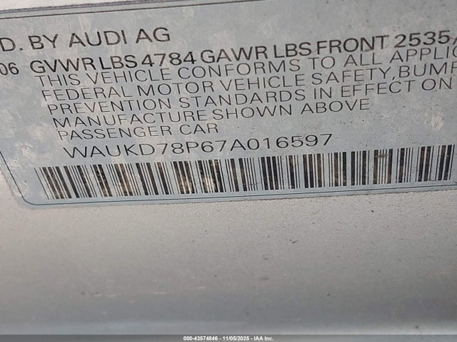 2007 AUDI A3 WAUKD78P67A016597 Photo 8
