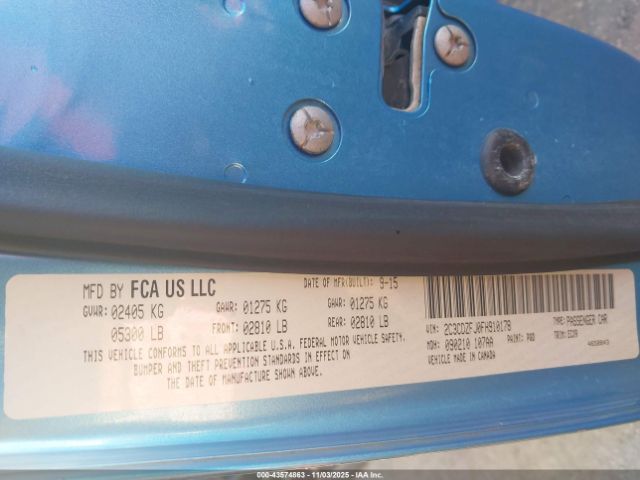 2015 DODGE CHALLENGER 2C3CDZFJ0FH910178 Photo 8