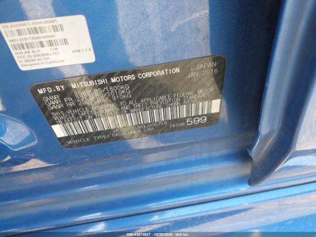 2016 MITSUBISHI LANCER JA32U2FU6GU006728 Photo 8