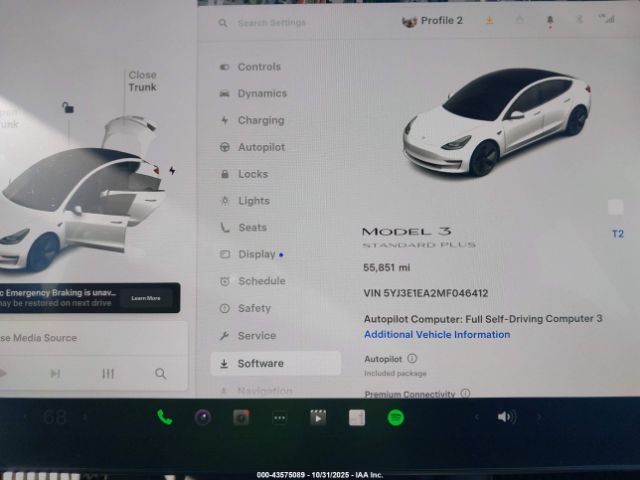 2021 TESLA MODEL 3 5YJ3E1EA2MF046412 Photo 6