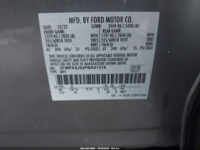 2023 FORD EDGE 2FMPK4J92PBA01314 Photo 8