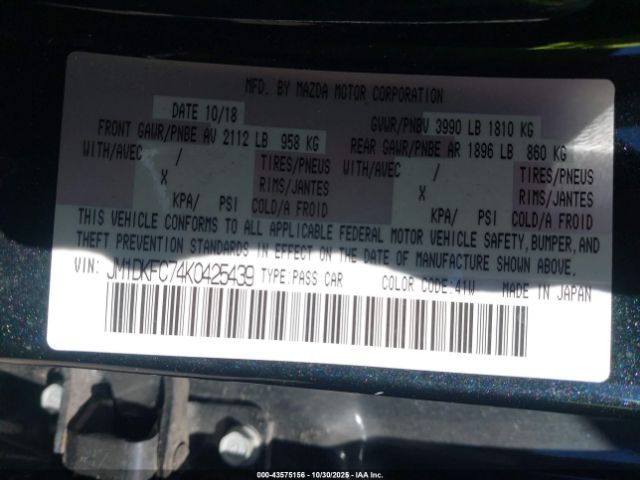 2019 MAZDA CX-3 JM1DKFC74K0425439 Photo 8