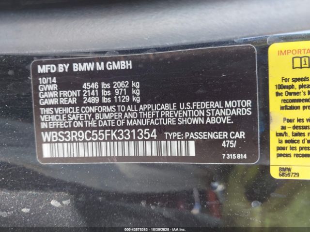 2015 BMW M4 WBS3R9C55FK331354 Photo 8