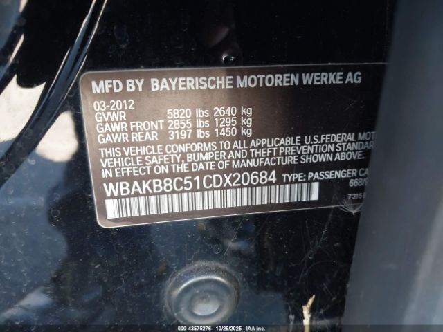 2012 BMW 750LI WBAKB8C51CDX20684 Photo 8