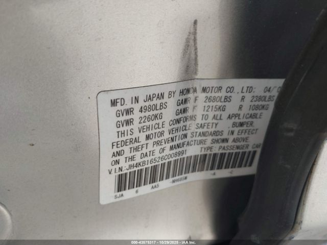 2006 ACURA RL JH4KB16526C008991 Photo 8