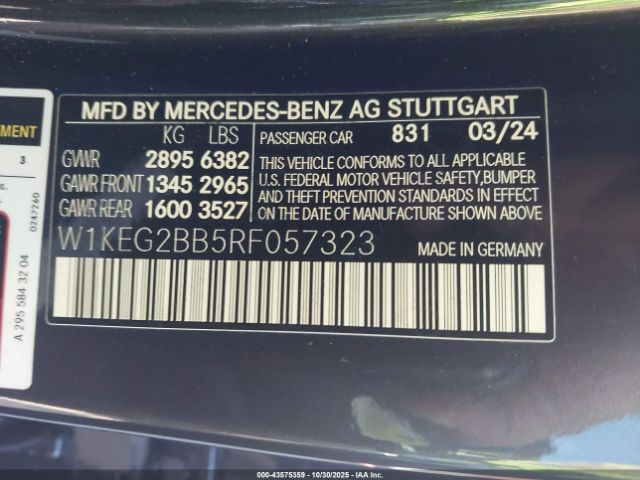 2024 MERCEDES-BENZ EQE 350+ W1KEG2BB5RF057323 Photo 8