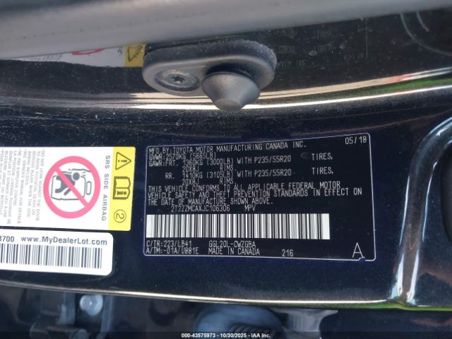 2018 LEXUS RX 350 2T2ZZMCAXJC106306 Photo 8