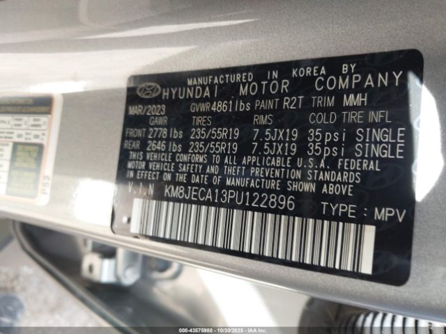 2023 HYUNDAI TUCSON HYBRID KM8JECA13PU122896 Photo 8