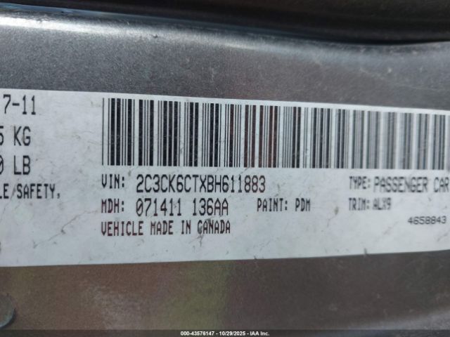 2011 CHRYSLER 300C 2C3CK6CTXBH611883 Photo 8
