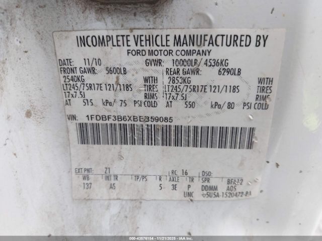 2011 FORD F-350 1FDBF3B6XBEB59085 Photo 8