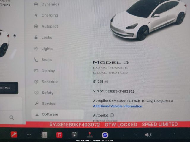 2019 TESLA MODEL 3 5YJ3E1EB9KF493972 Photo 6