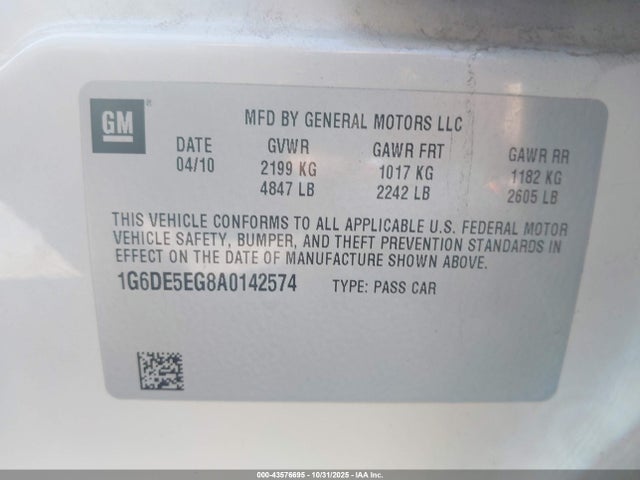 2010 CADILLAC CTS 1G6DE5EG8A0142574 Photo 8