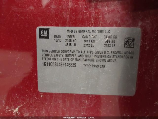 2014 CHEVROLET MALIBU 1G11C5SL4EF145829 Photo 8