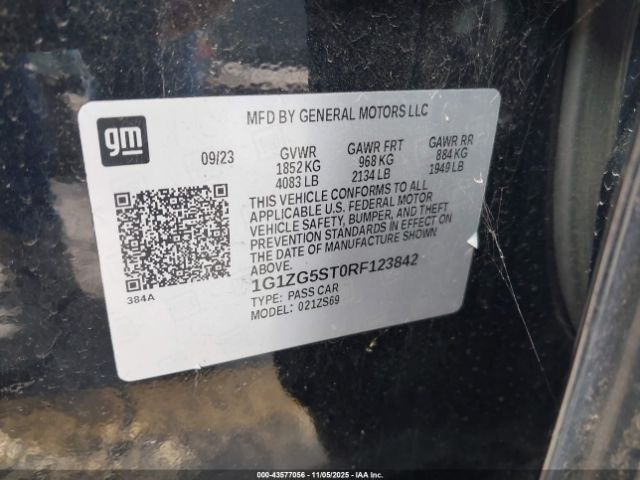 2024 CHEVROLET MALIBU 1G1ZG5ST0RF123842 Photo 8