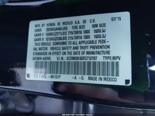 2015 HONDA CR-V 3CZRM3H30FG713197 Photo 8