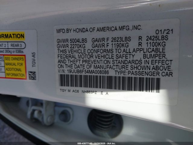 2021 ACURA TLX 19UUB6F54MA008086 Photo 8