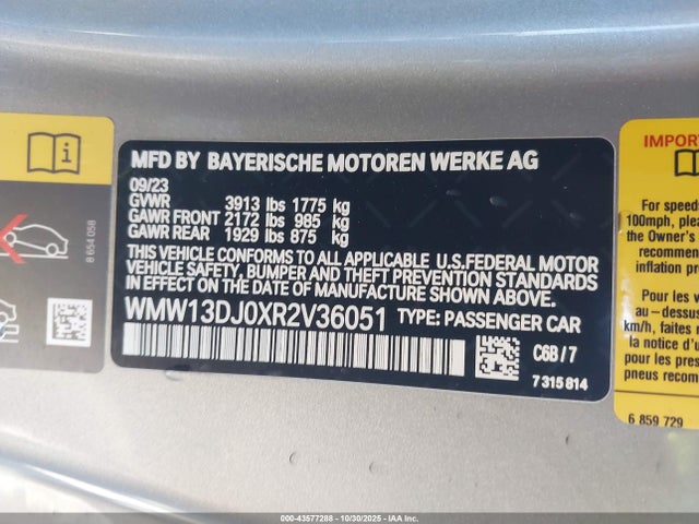 2024 MINI SE HARDTOP WMW13DJ0XR2V36051 Photo 8