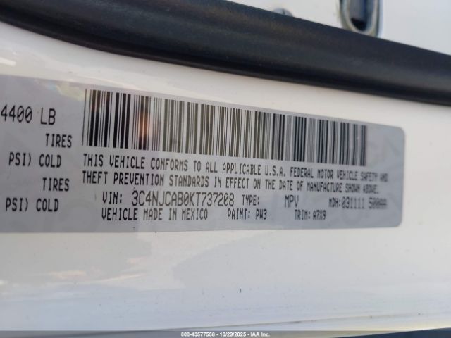 2019 JEEP COMPASS 3C4NJCAB0KT737208 Photo 8