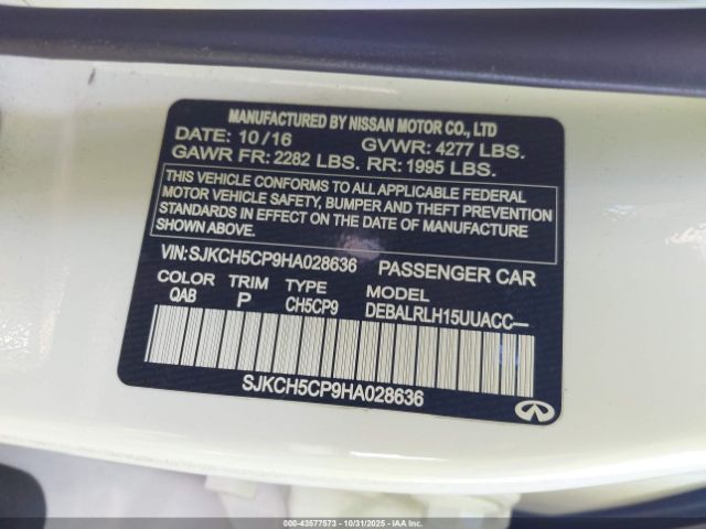 2017 INFINITI QX30 SJKCH5CP9HA028636 Photo 8