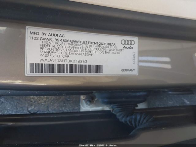 2003 AUDI A4 WAUAT48H73K018353 Photo 8