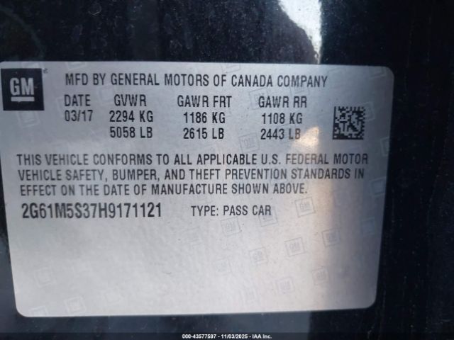 2017 CADILLAC XTS 2G61M5S37H9171121 Photo 8