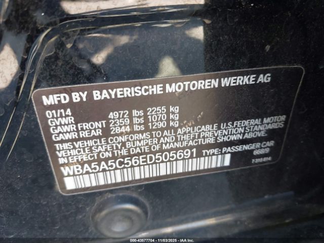 2014 BMW 528I WBA5A5C56ED505691 Photo 8