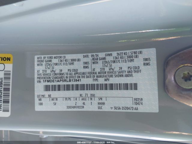 2024 FORD BRONCO 1FMDE1AP5RLB13941 Photo 8