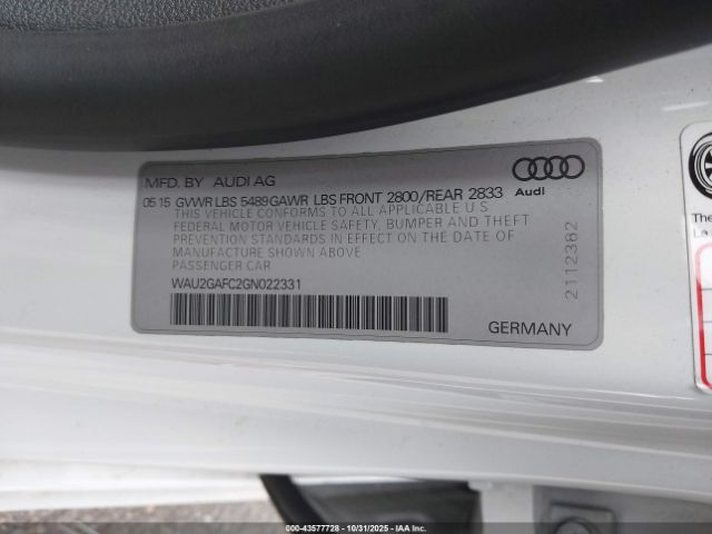 2016 AUDI A7 WAU2GAFC2GN022331 Photo 8