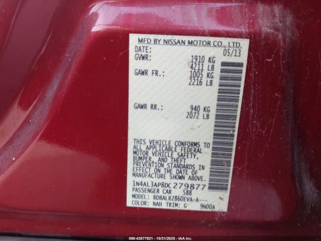 2013 NISSAN ALTIMA 1N4AL3AP8DC279877 Photo 8