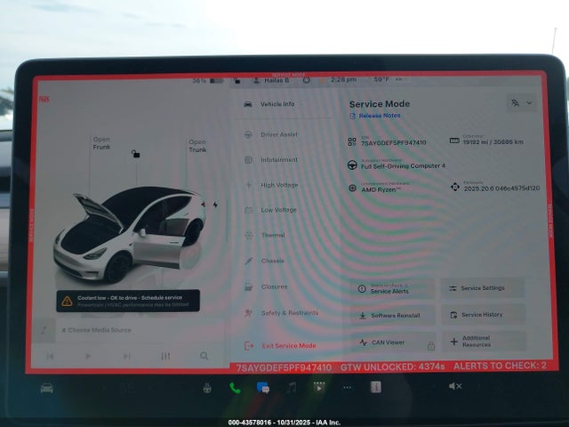 7SAYGDEF5PF947410 Tesla Model Y Performance Dual Motor All-wheel Drive