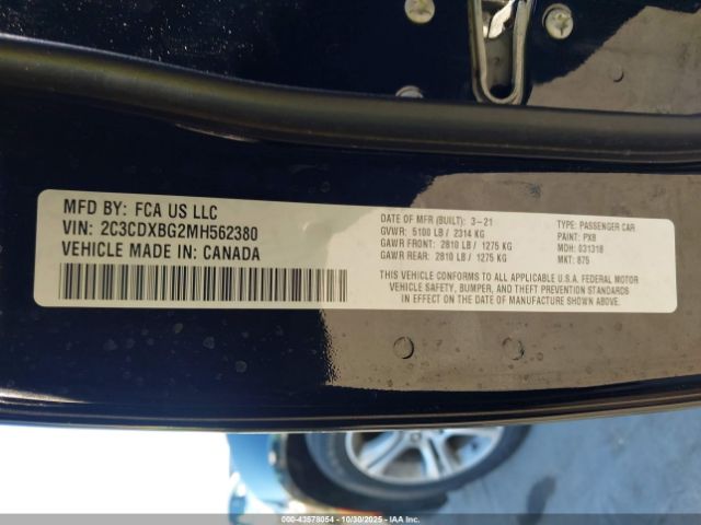 2021 DODGE CHARGER 2C3CDXBG2MH562380 Photo 8